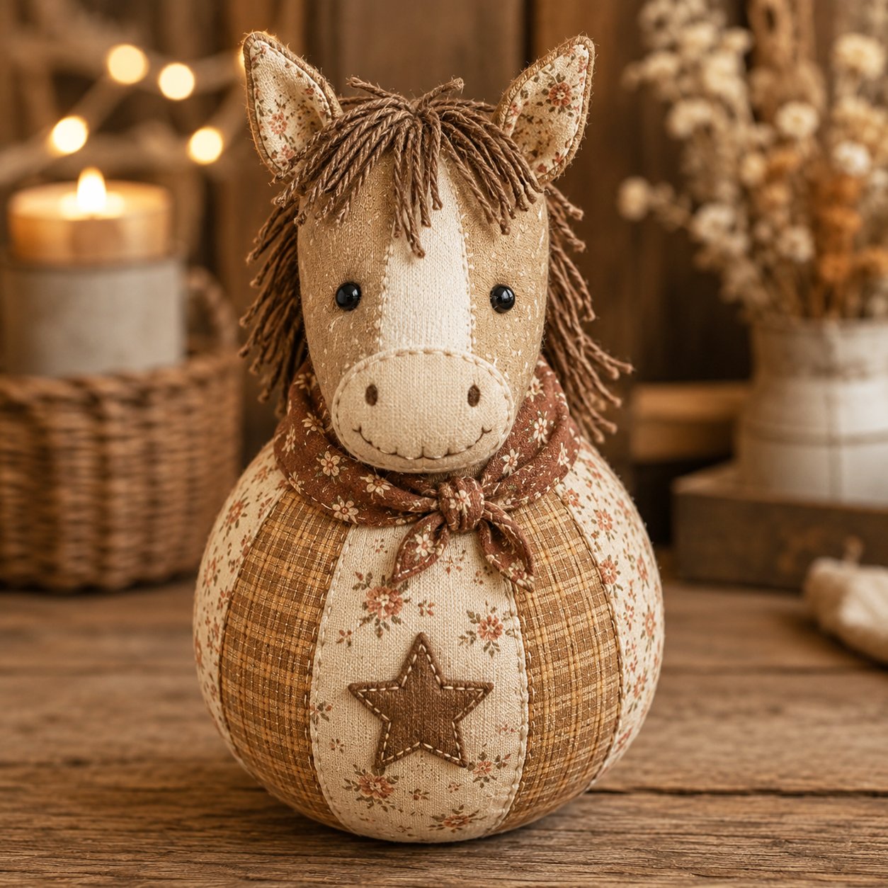 Patchwork Fabric Doll DIY Kit