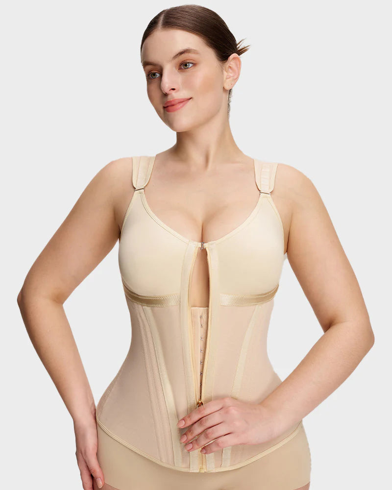 Formiva® Double-Layer Tummy Control Waist Shaper Girdle With Bra
