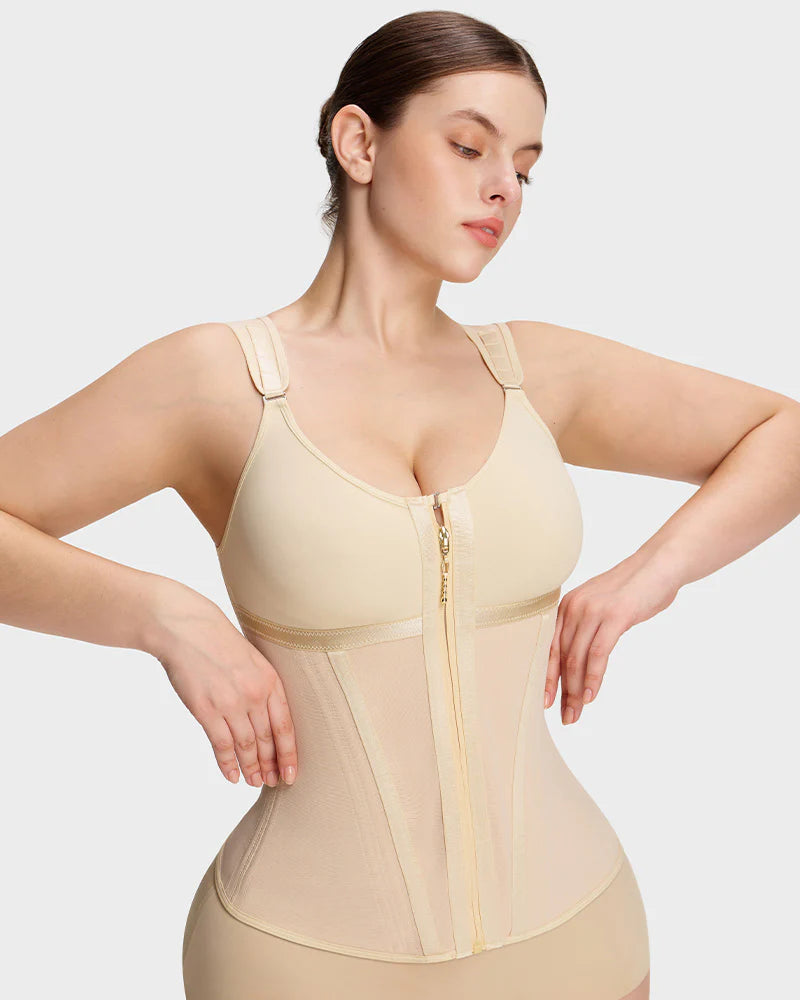 Formiva® Double-Layer Tummy Control Waist Shaper Girdle With Bra