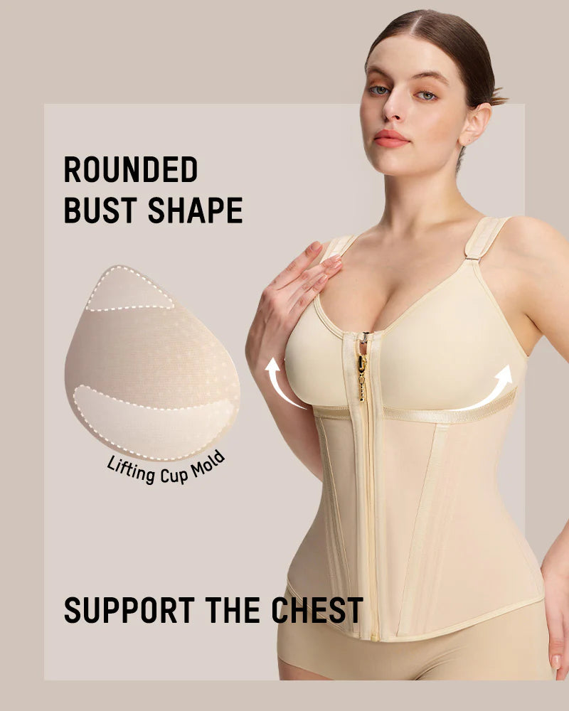 Formiva® Double-Layer Tummy Control Waist Shaper Girdle With Bra