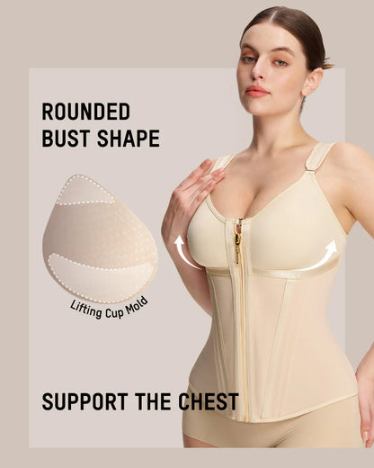 Formiva® Double-Layer Tummy Control Waist Shaper Girdle With Bra