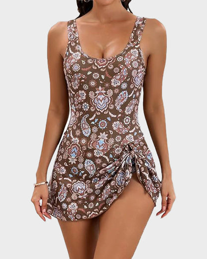 Formiva® One Piece Tummy Control Tie Knot Swimsuits