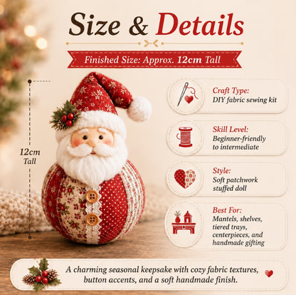 Patchwork Fabric Doll DIY Kit