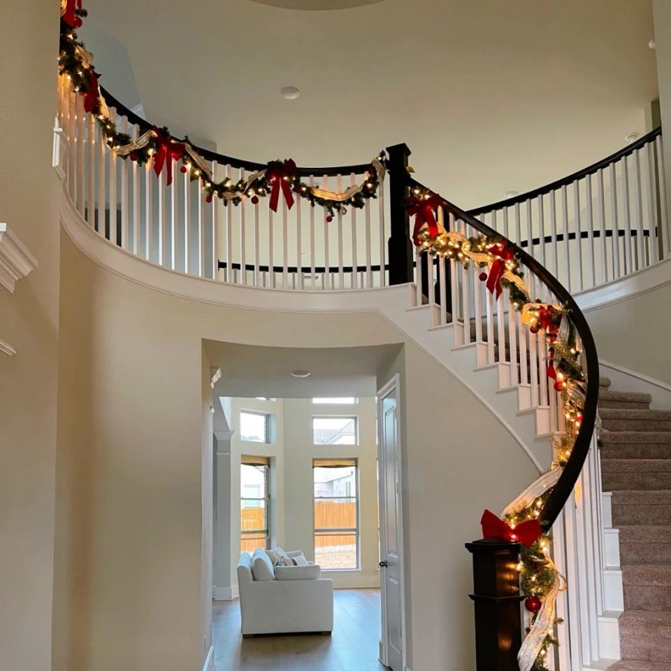 Premium Pre-Lit Christmas Garland & Wreath | 6ft & 9ft Lush Holiday Decor with LED Lights for Stairs, Mantels & Doors