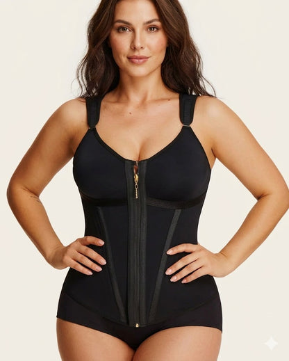 Formiva® Double-Layer Tummy Control Waist Shaper Girdle With Bra