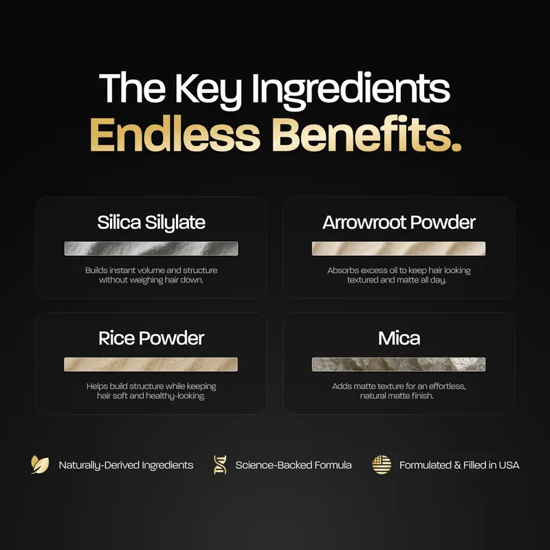 Hair Texture Powder | Instant Volume & Texture | Lightweight, Matte Finish | Simple, Effective