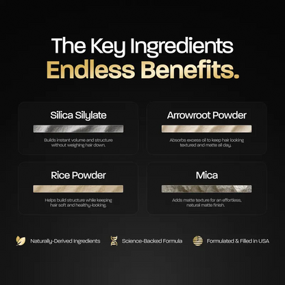 Hair Texture Powder | Instant Volume & Texture | Lightweight, Matte Finish | Simple, Effective
