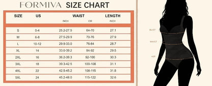 Formiva® Shapewear Bodysuit for Women Tummy Control Butt Lifter Panty Hi-Waist Trainer Stomach Body Shaper Slimming Girdles