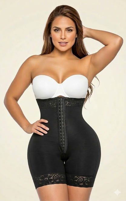 Formiva® Tummy Control Shapewear for Women Strapless Fajas Colombianas Body Shaper Shorts Butt Lifter with Zipper Crotch