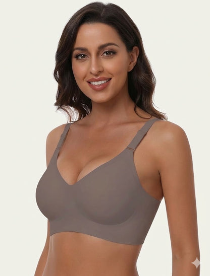 Formiva® Comfortable Seamless Full Coverage Bra for Women Wireless Bras with Soft Support Regular and Plus Size